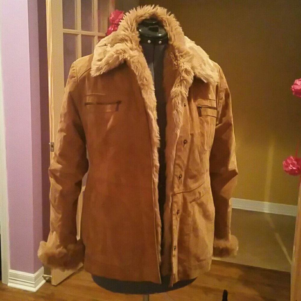 Leather coat